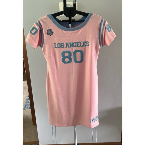 Dresses & Skirts - NWT Victorious Women's Y2K Jersey style‎ Pink "Los Angeles" dress size XL